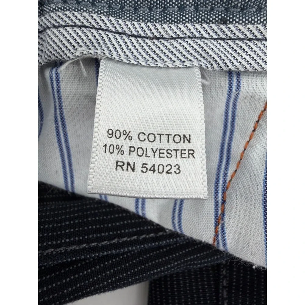 Banana Republic Chino Pants,Men's Straight Fit Navy Cotton Blend PinStripe 33x32